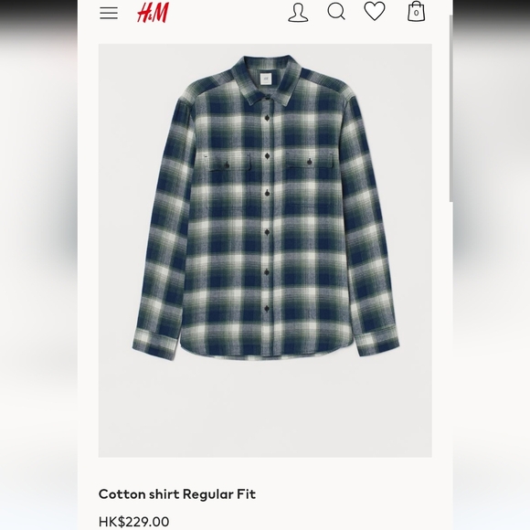 H&M Cotton Button-Up Shirt - Picture 7 of 9
